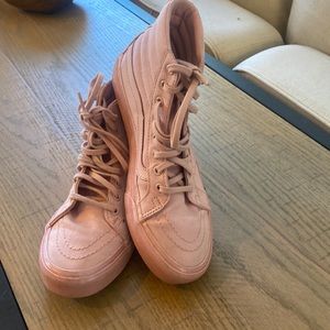 Vans canvas high top sneakers